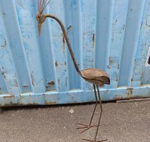 Gartendeko Vogel aus Metall,  Handgefertigt(em181)