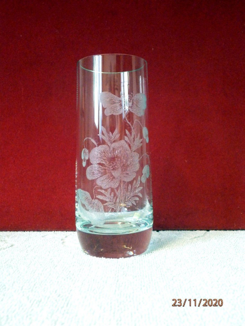 Gläser: Vase oder Trinkglas, Kristallglas, – Gebraucht aus Ueberstorf von dinbau 1