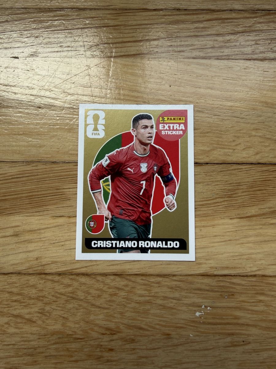 Panini Carte collezionabili: Panini WM 2026 Ronaldo Extra Sticker Gold – Nuovo e nell'imballaggio originale da Arlesheim venduto da be_th5r