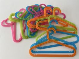 20 Ikea Kinder-Kleiderbügel bunt, Bagis