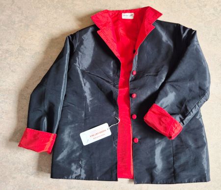 JACKE BLAZER S 36 SEIDE SILK SOIE WENDEJACKE , TOP ZU BLUSE