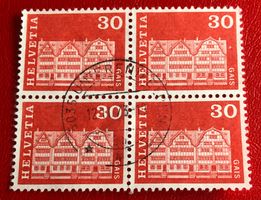 CH 4 er Block Stempel    