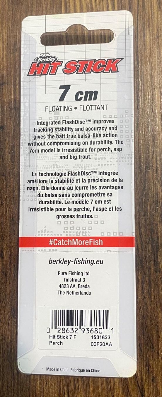 Berkley Esche: Berkley Wobbler Hit Stick floating - 7 cm 6.6 gr – Nuovo e nell'imballaggio originale da Widnau venduto da Fishingtackle_Oggy 1