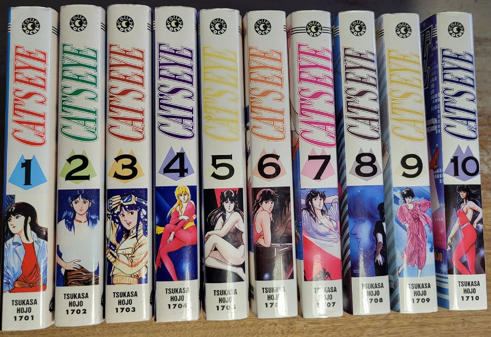 Comics: Mangas Cat's Eye Vol.1 à 10 Tsuki Poche – Gebraucht aus Montet (Glâne) von KOADA 1