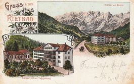 Gruss vo Rietbad-Toggenburg-Litho 1906