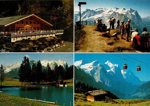 Ansichtskarten: Ansichtskarte Meiringen-Hasliberg-Bahnen 1987 – Gebraucht aus Ebmatingen von desalli