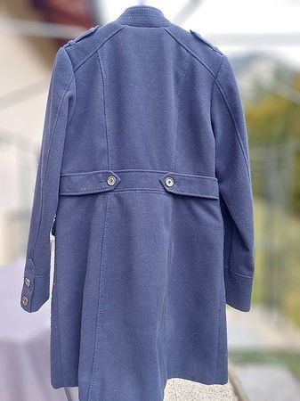 Manteau d'hiver bleu foncé pour femme