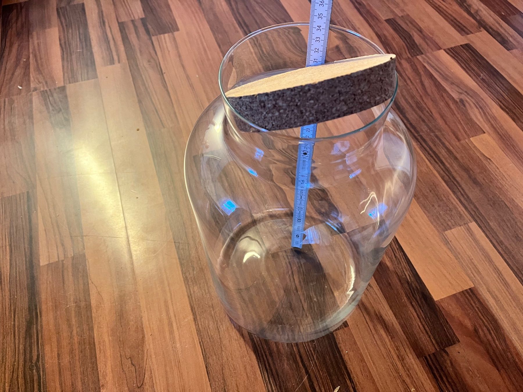 Bicchieri: Grosses Glas mit Korkdeckel - D24xh34cm – Usato da Zollikofen venduto da Lukimann 1