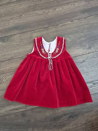 Festliches Samt-Trachtenkleid, Gr.86