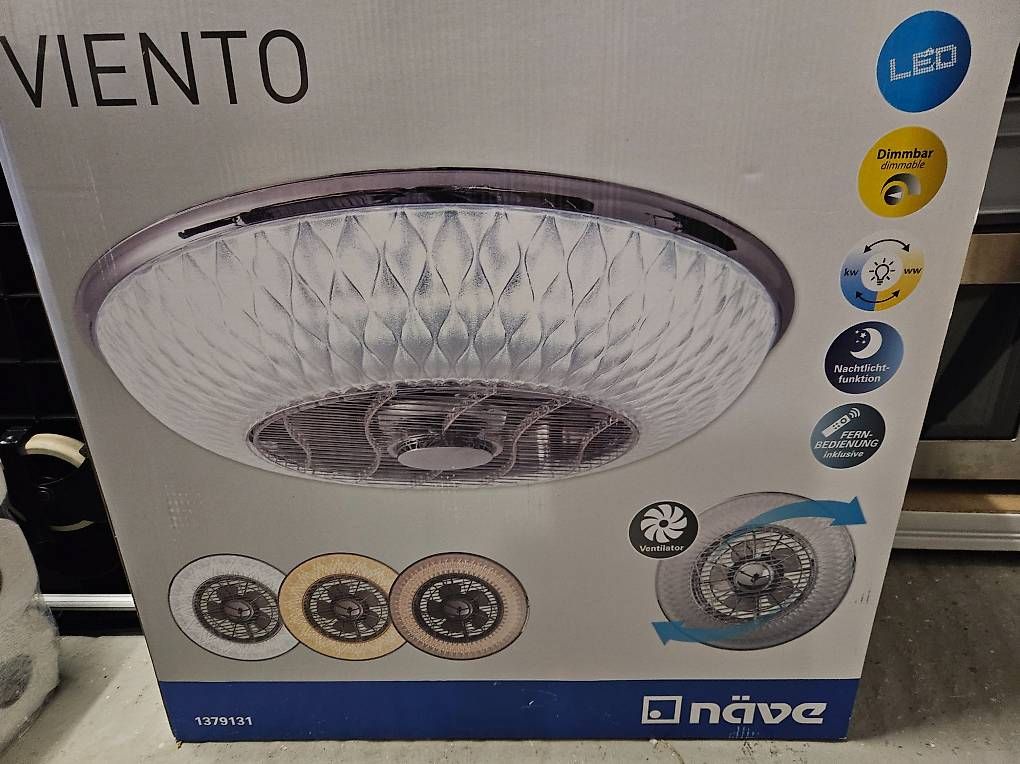 Lustres & lampes de plafonds: Näve LED Deckenleuchte mit Ventilator VIENTO – D'occasion à Mumpf par ivd_y8hf