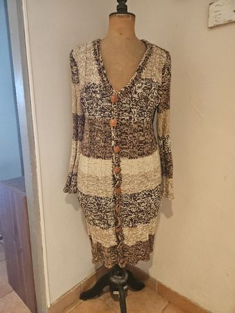 manteau veste printemps tricot main pure laine