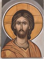 Icon of Jesus Christ - Hand Painted Religious Art, Unique