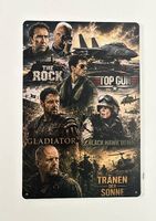 Blechschild Actionfilme