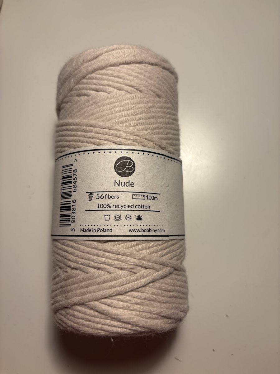 Cordelettes & Fils: Bobbiny Makramee Garn • nude • 3mm • neu – Neuf avec emballage d'origine à Flumenthal par algr4444 1
