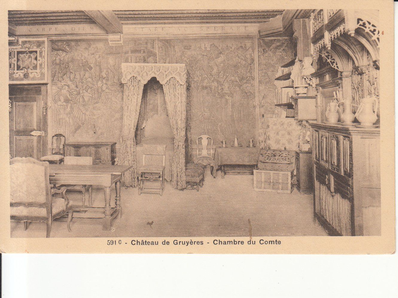Cartoline postali: Gruyères, Château, 1912 – Usato da Bürglen TG venduto da StampGraf
