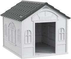 PawHut Hundehütte mit Satteldach