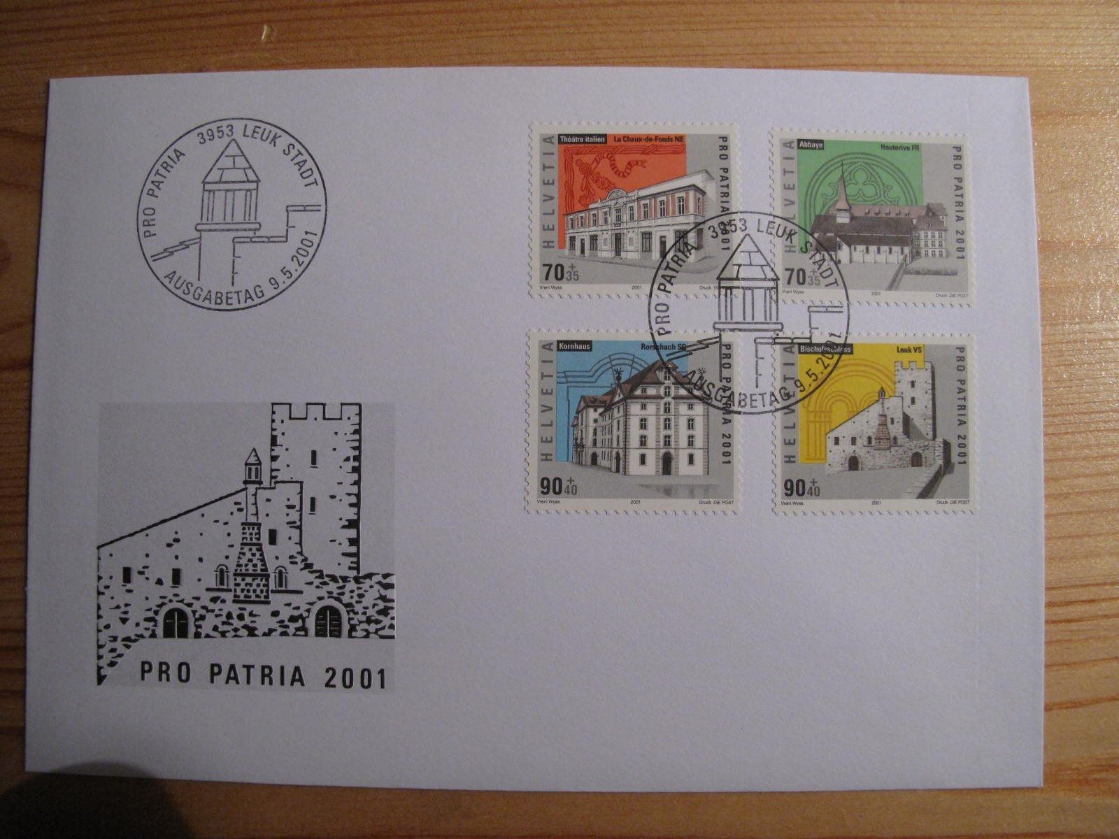 Tous les timbres: Pro Patria 2001 FDC – D'occasion à Wil SG par fva01