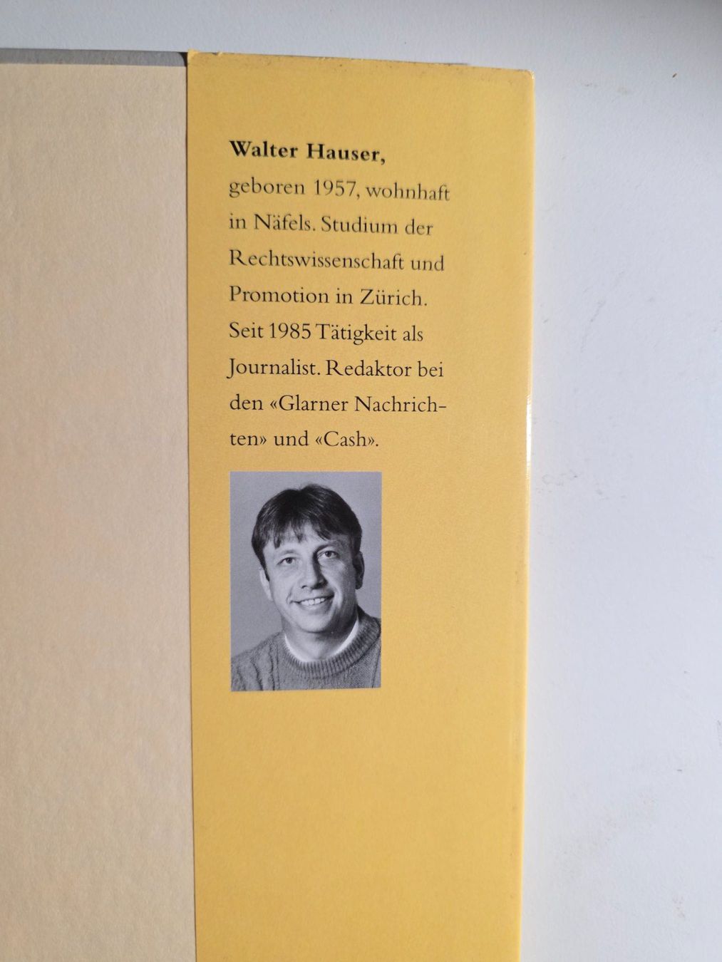 Libri: Walter Hauser - Bitterkeit und Tränen - 1995 Samuel Fässler – Usato da Walterswil BE venduto da Lonitti 3