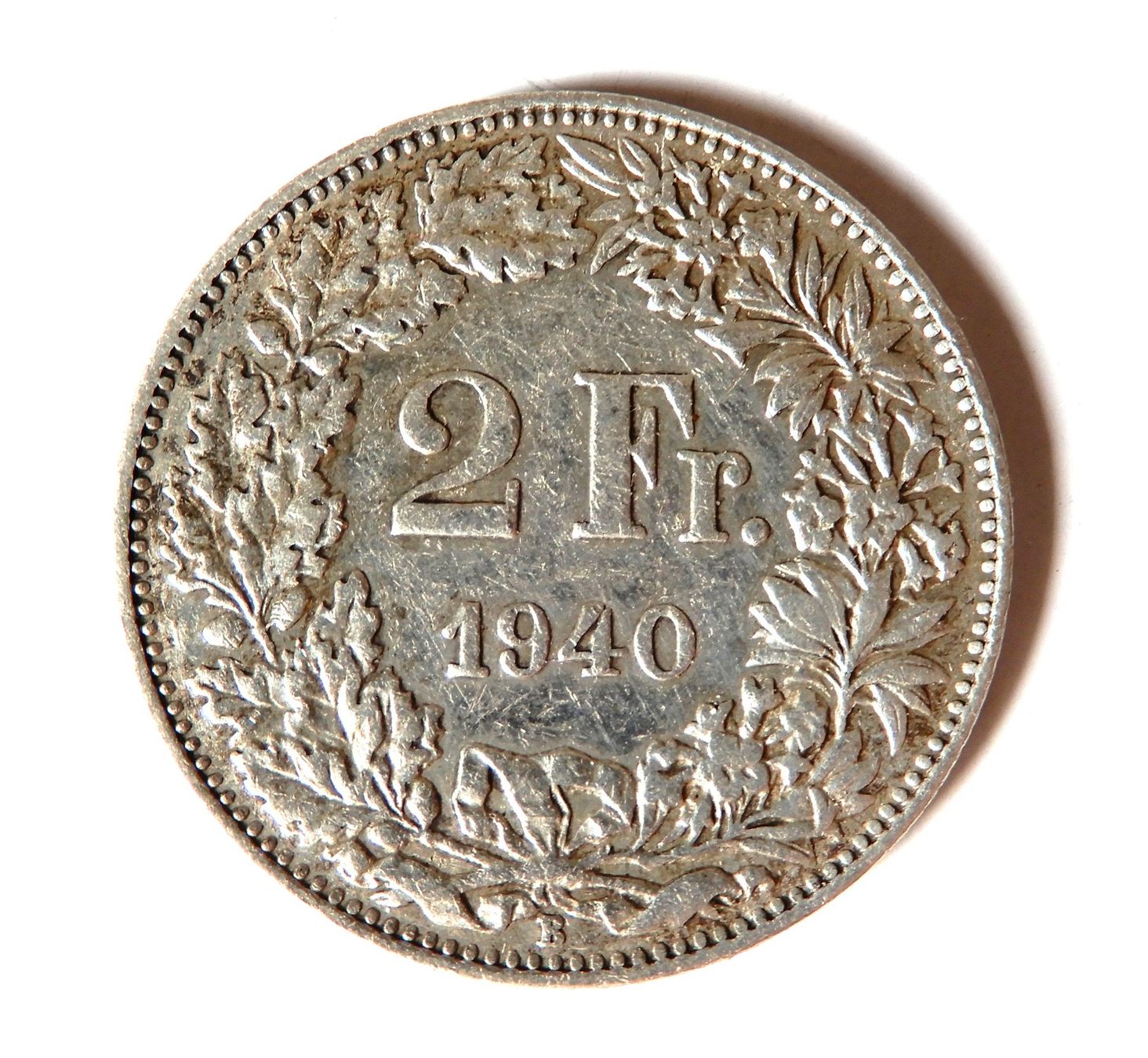 Tutti le monete: Münze 2.-- Fr 1940 - Schweiz – Usato da Senèdes venduto da Framboise52