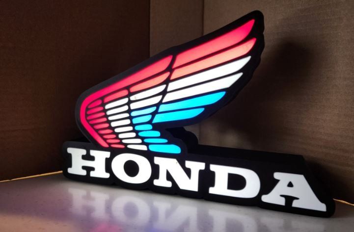 Lampade: Lampe lightbox décoration Honda 4 – Nuovo (secondo la descrizione) da Noville venduto da Berlusconi55