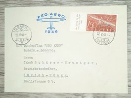 TR105 Enveloppe Suisse + Timbre 1946