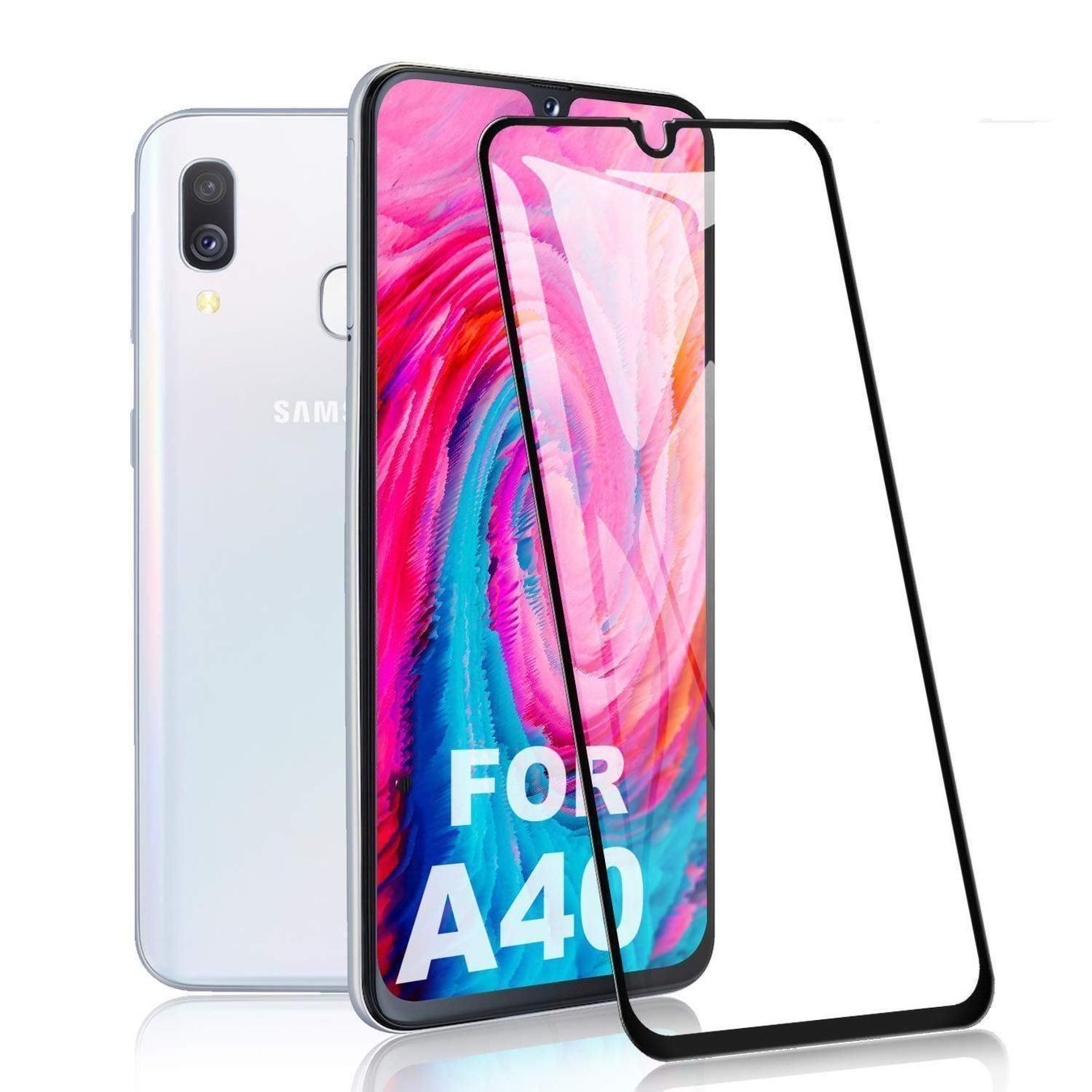Covers & Schutzfolien: Samsung Galaxy A40 Panzerglas Schutzglas FULL DISPLAY GLAS – Neu und originalverpackt aus Volketswil von coverandmore 7