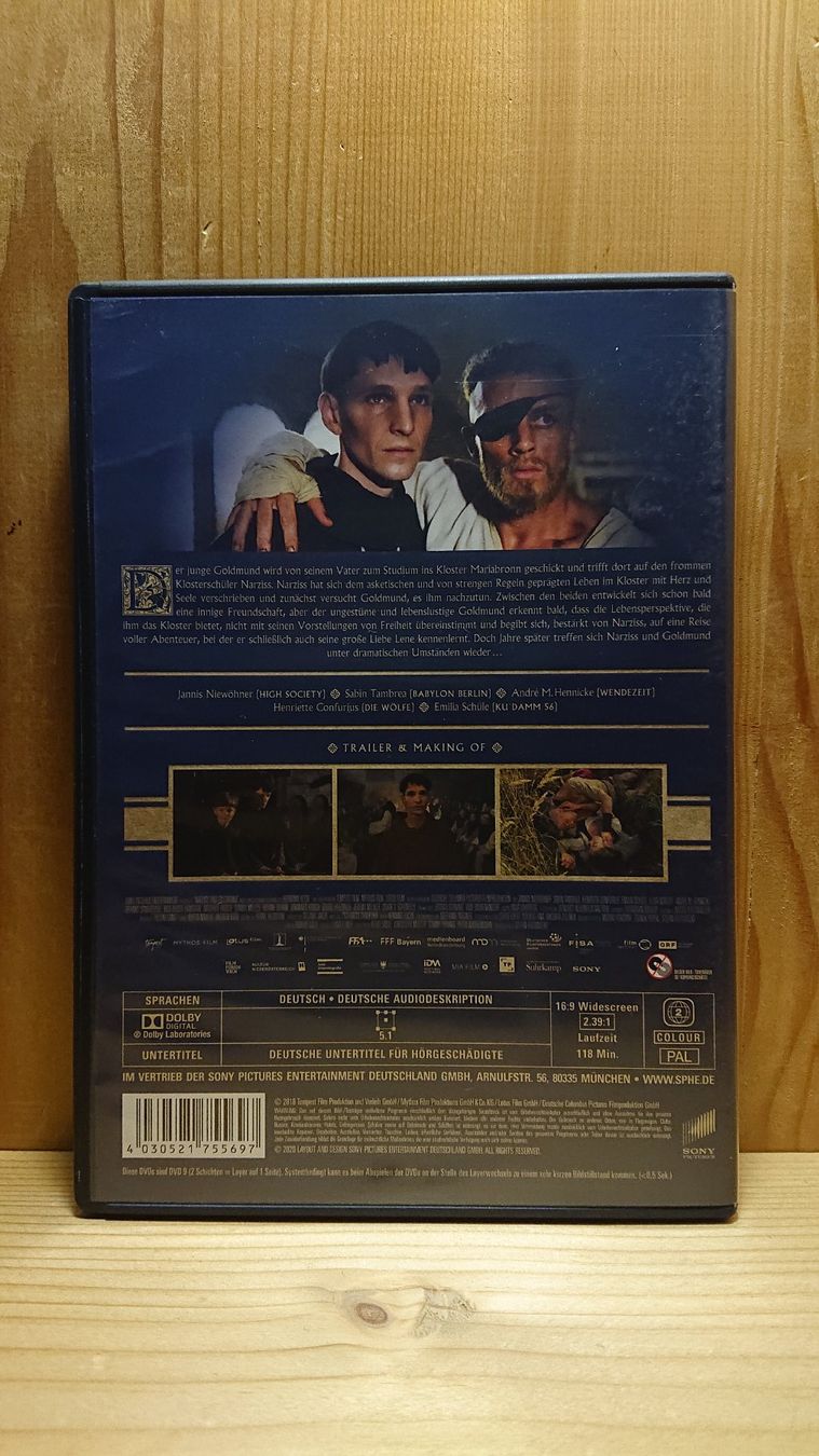 Tutti i DVDs: NARZISS UND GOLDMUND DVD – Usato da Wilderswil venduto da Exebub 1