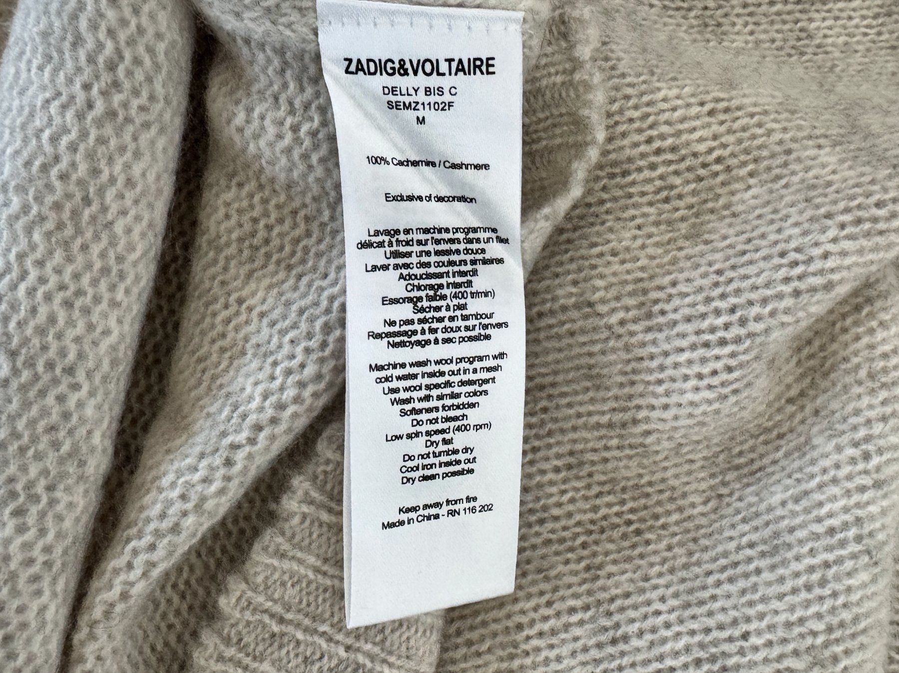 Maglioni & Felpe: Zadig & Voltaire Kaschmir Pullover "HAPPY" – Nuovo (secondo la descrizione) da Kilchberg ZH venduto da Naori12 5