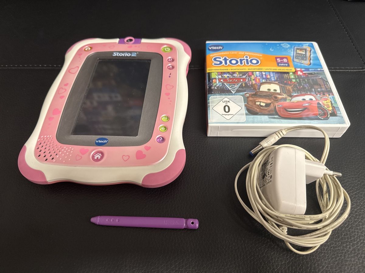 Vtech Tablet PC: Vtech Storio 2 Lernkonsole pink mit 3 Spielen & Stift – Gebraucht aus Ehrendingen von Sansav