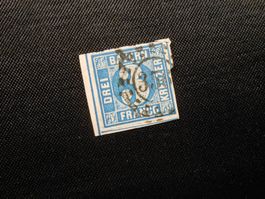 Bayern   Mi 2 la (preussischblau)   3Kr   1849