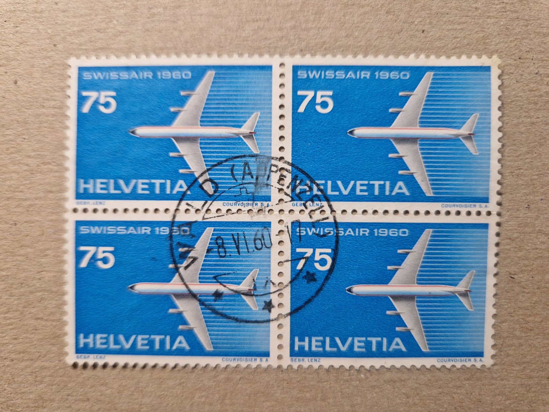 Alle Briefmarken: N° 354     4 block gestempelt Wald – Gebraucht aus Bouveret von hckoala