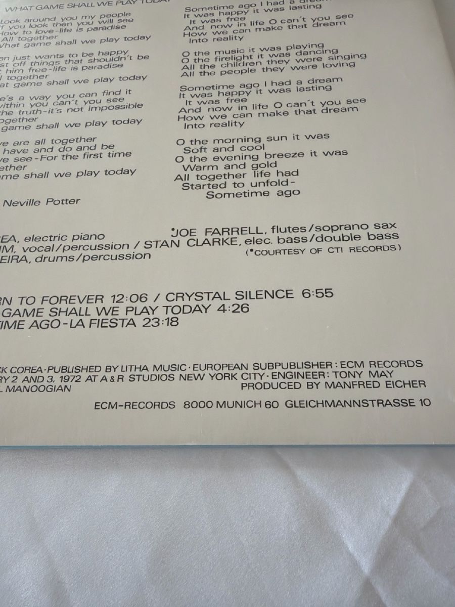 Dischi in vinile: Chick Corea - Return to Forever - ECM 1022 ST - neu und OVP – Nuovo e nell'imballaggio originale da Schaffhausen venduto da Sonne25 4