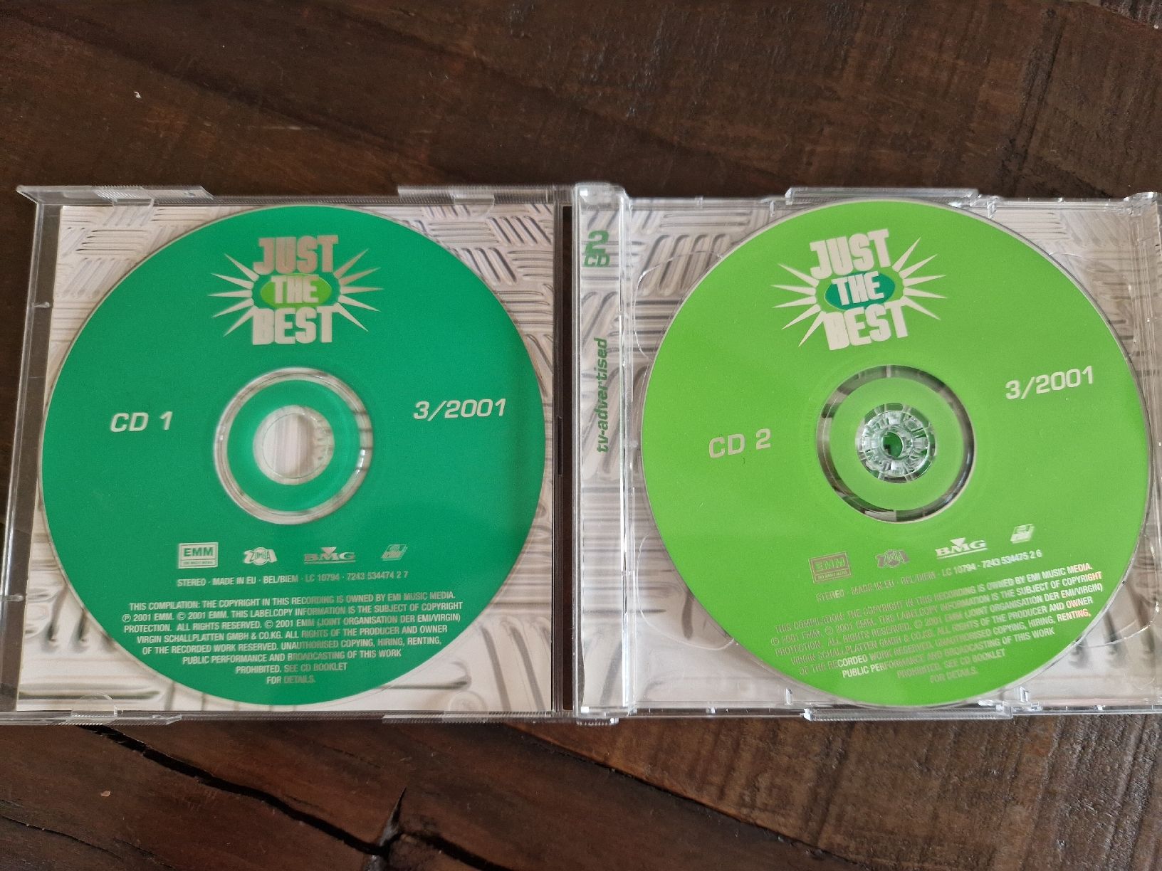 CD: Just The Best 3/2001 Doppel CD Hit Compilation – Usato da Rain venduto da -LUMA- 1