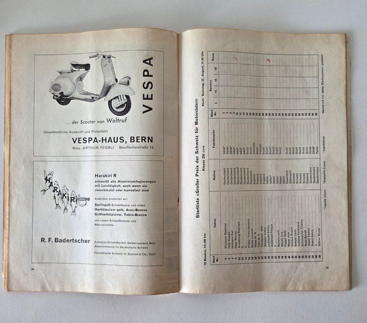 Alfa Romeo Dokumente: Programmheft Grand Prix Bern 1953 GP Schweiz Autorennen – Gebraucht aus Schenkon von Elbarto007 3