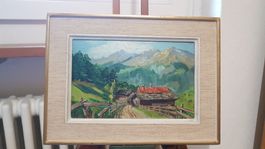 Wunderschönes Alpengemälde – Motiv Adelboden