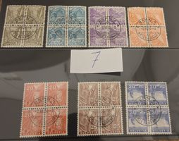 Briefmarken Helvetia 1934 ganzer Satz Landschaftsbilder