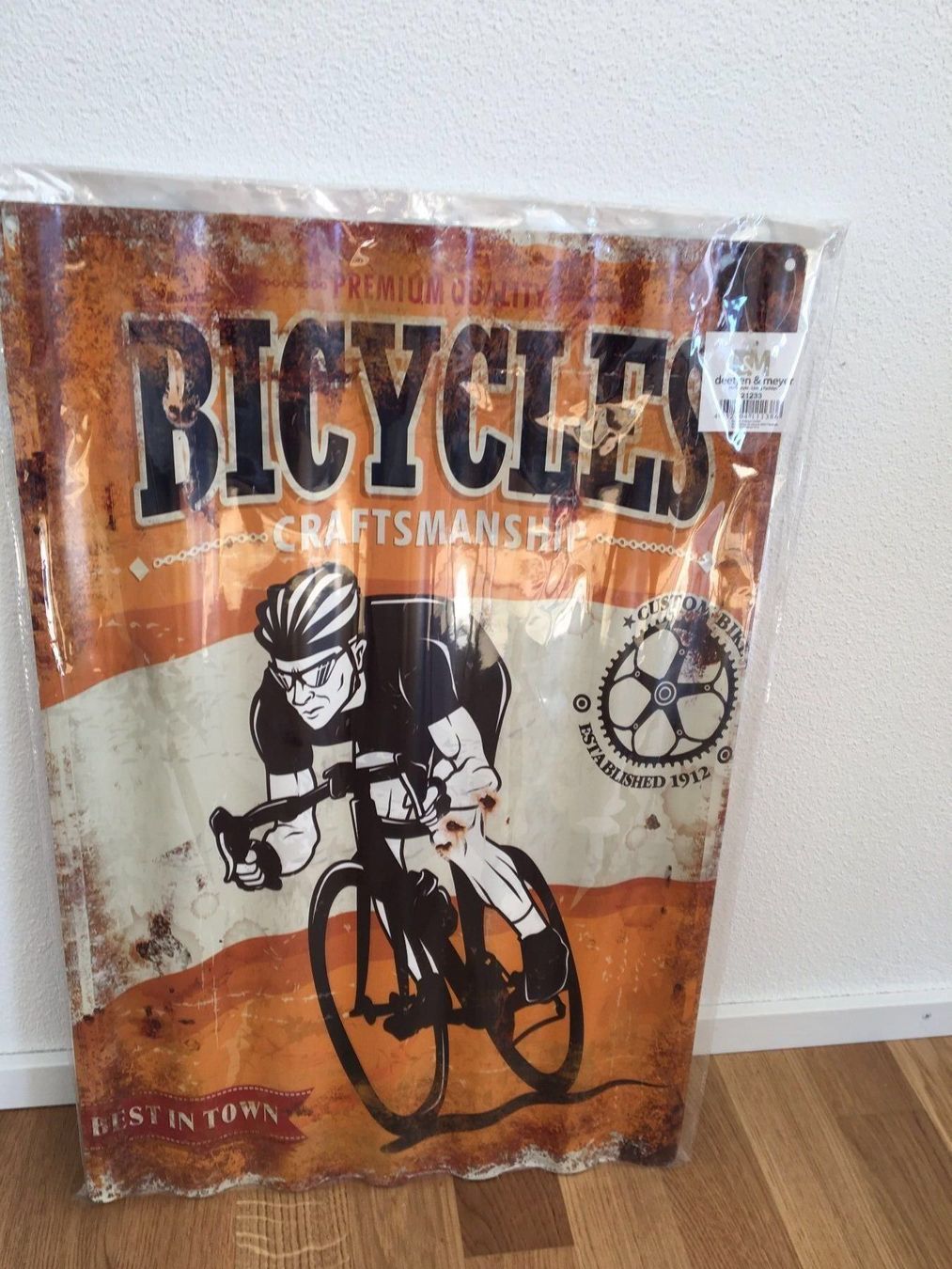 Ecriteaux: Blechschild Bicycles – Neuf avec emballage d'origine à Seengen par murmelo