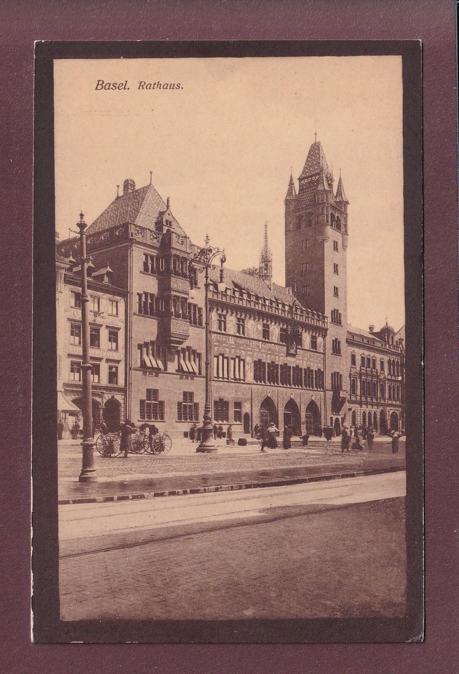 Ansichtskarten: BASEL - Rathaus – Gebraucht aus Pully von nicecards