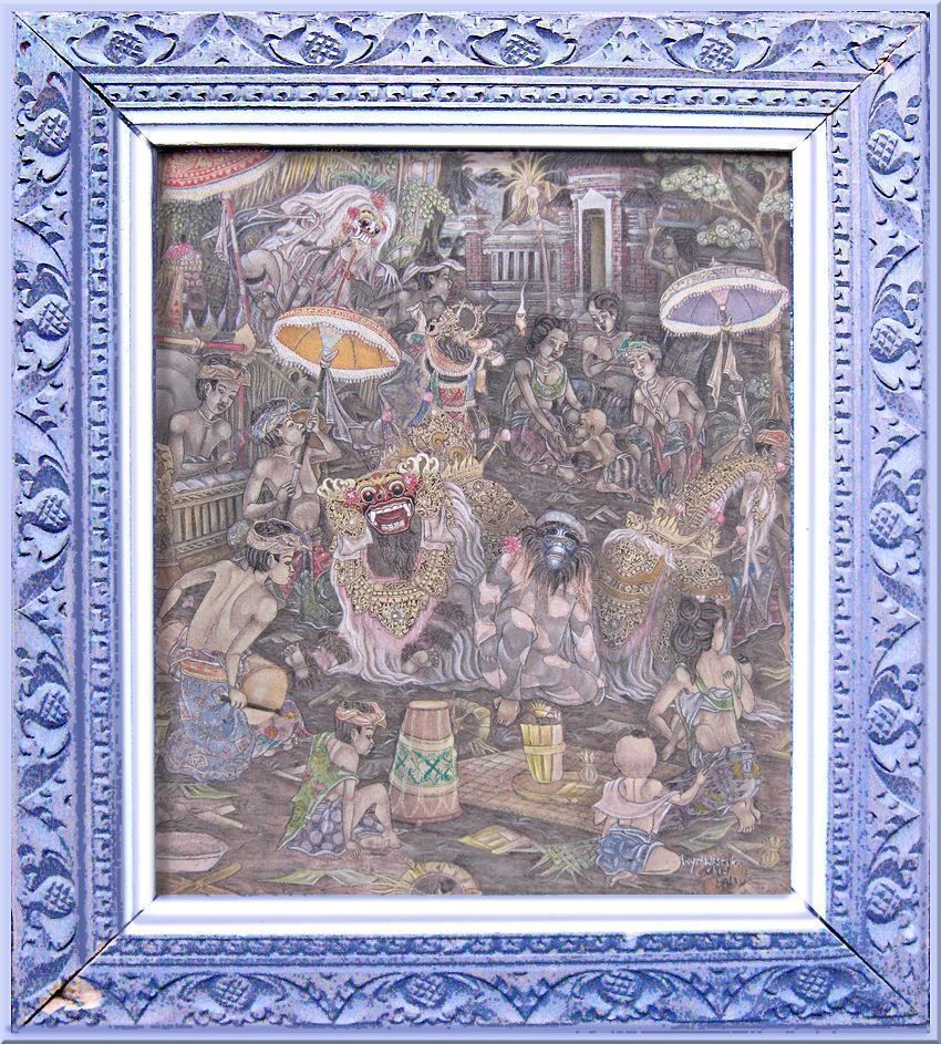 Dipinti: Kunst aus Bali - UBUD Gemälde 40x48 cm – Usato da Bern venduto da Ultimaa