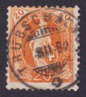 66A, Stehende Helvetia mit Vollstempel TRUBSCHACHEN BE