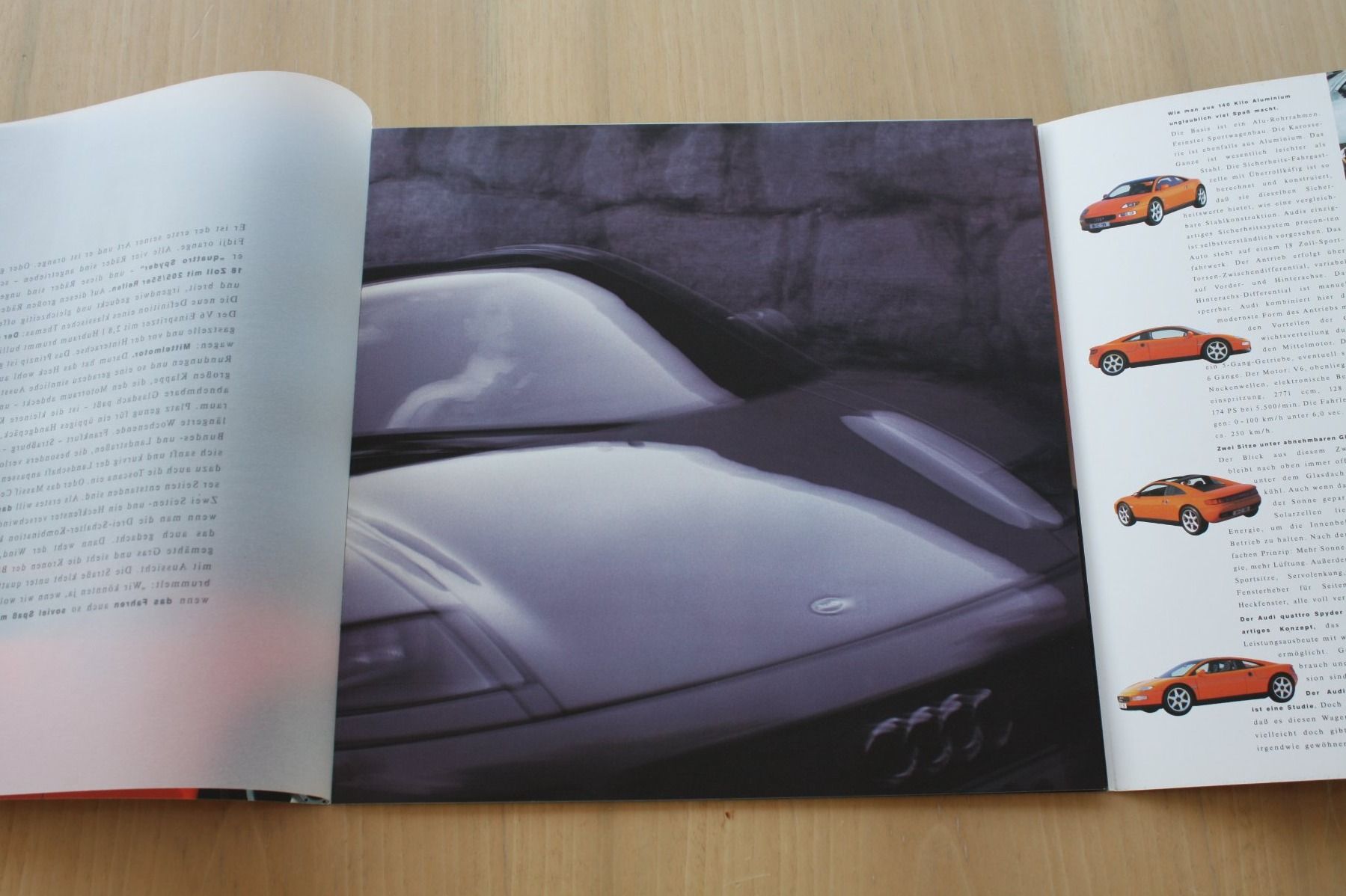 Audi Documenti: Audi Quattro Spyder Studie Modell Prospekt – Usato da Wikon venduto da erwin400 3