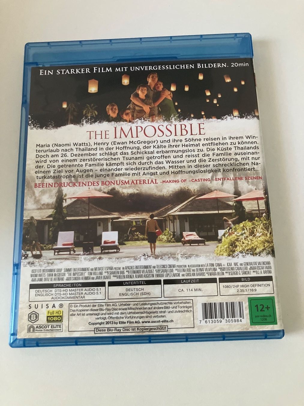 Tutti i DVDs: The Impossible [Blu-ray] Watts, McGregor, Chaplin – Usato da Arbon venduto da Sugofresser 1