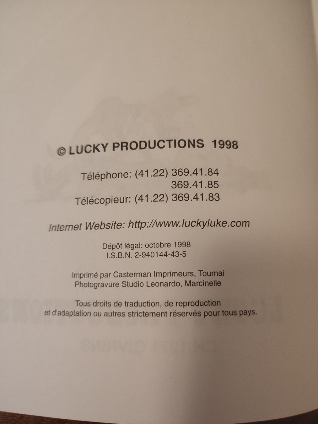 Comics: Lucky luke T69 EO TBE  – Gebraucht aus Bougy-Villars von Vogue 1