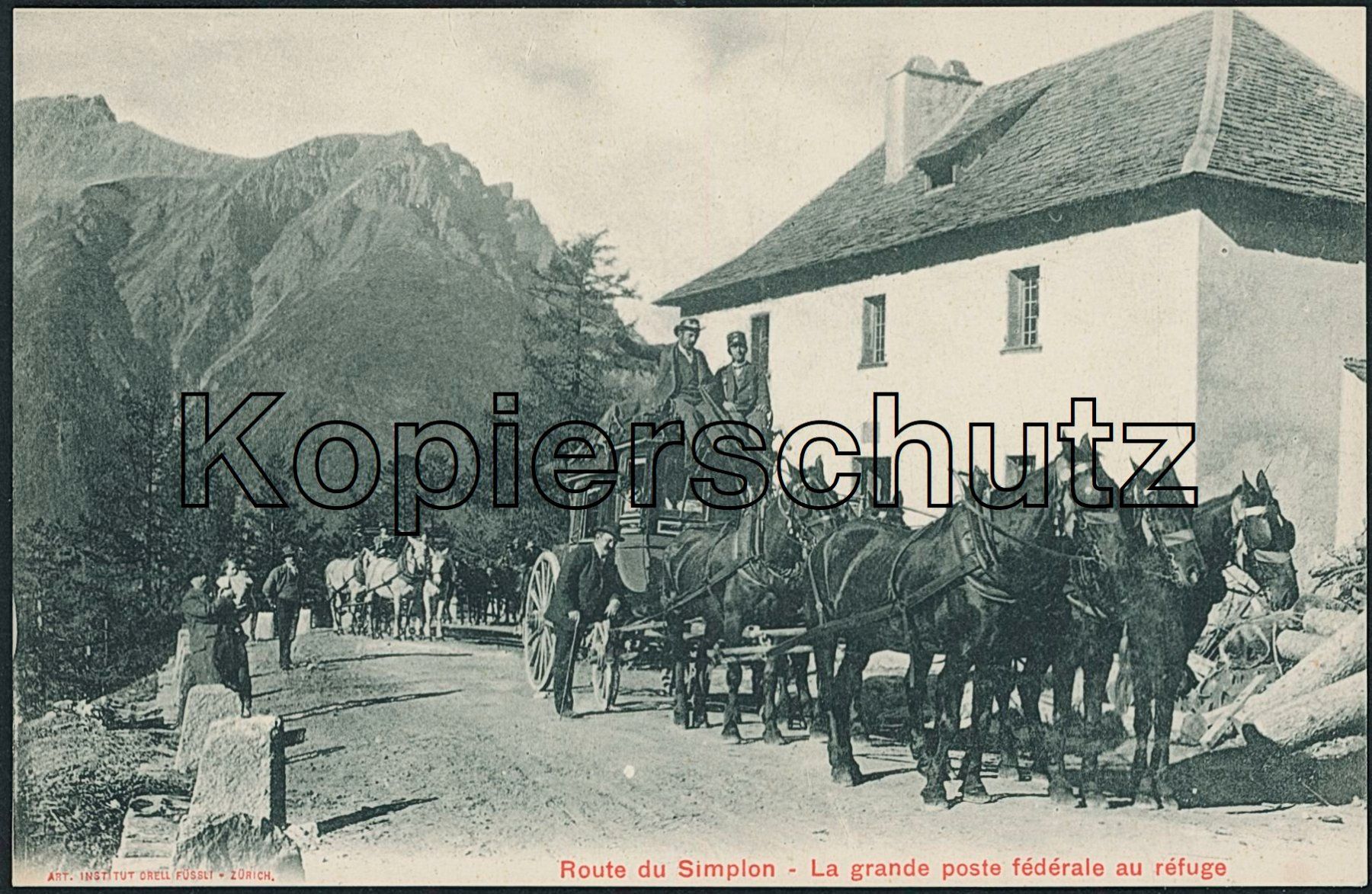 Cartoline postali: VS Simplon Pass - Postkutsche – Nuovo (secondo la descrizione) da Schindellegi venduto da leecollect