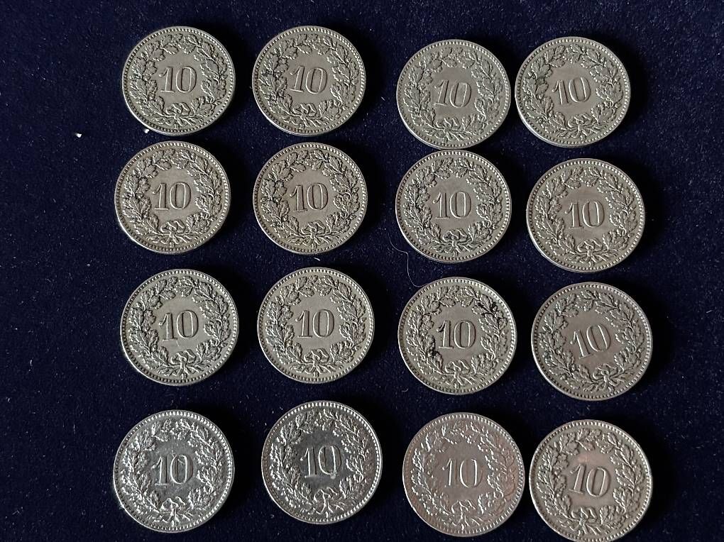 Tutti le monete: 10 Rappenstücke div. Jahrgänge – Usato da Salvenach venduto da Haeseli59 1