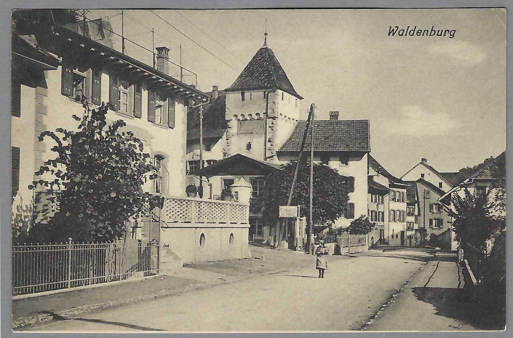 Cartoline postali: 1917, WALDENBURG, INNENSEITE. KURHAUS SCHANZ – Usato da Pura venduto da ulisse1957