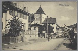 1917, WALDENBURG, INNENSEITE. KURHAUS SCHANZ