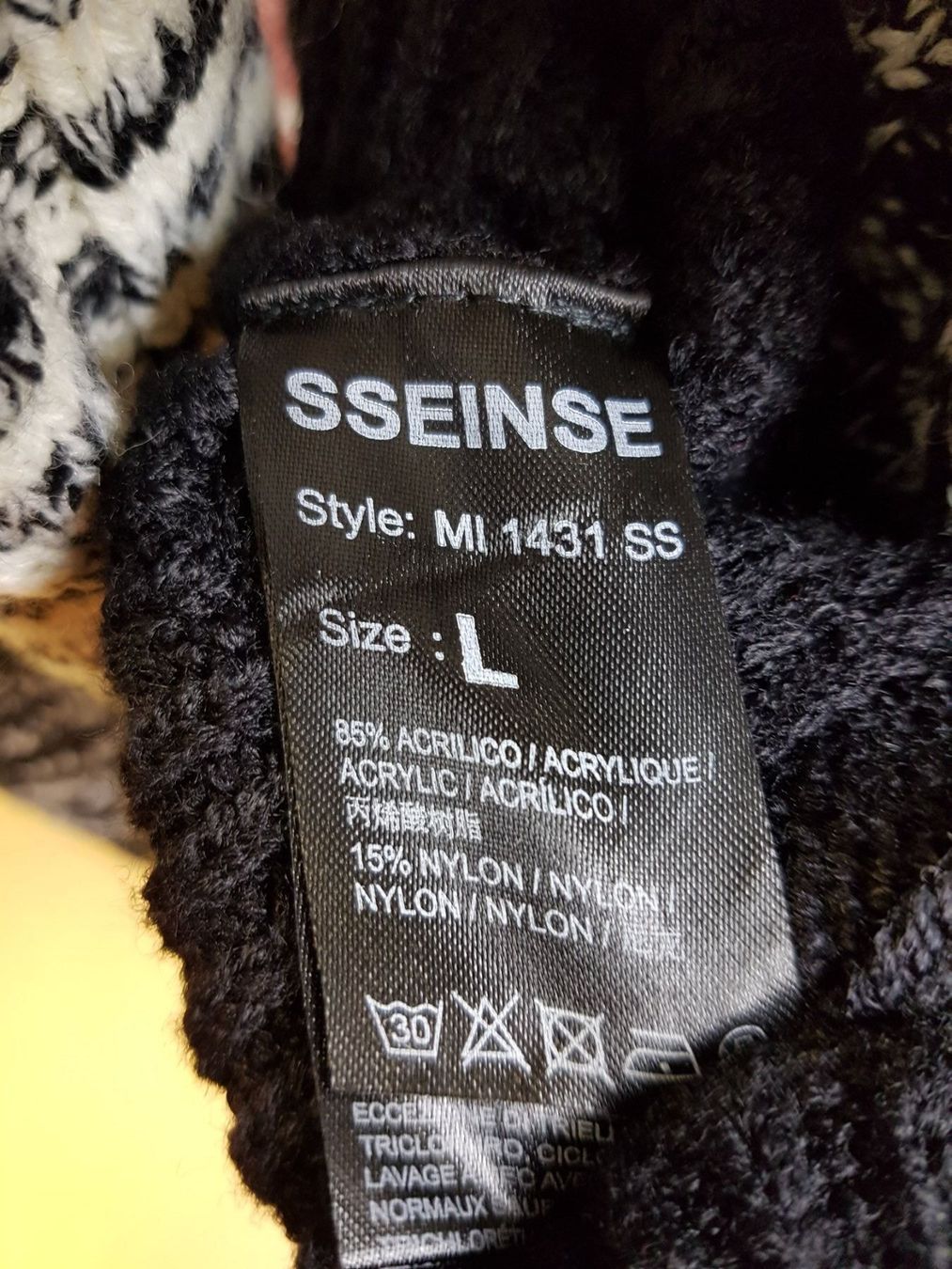 Pullover & Sweatshirts: SSEINSE Strickpullover Pullover lang schwarz weiss Gr. L – Neu und originalverpackt aus Seuzach von VT-Collections1 7