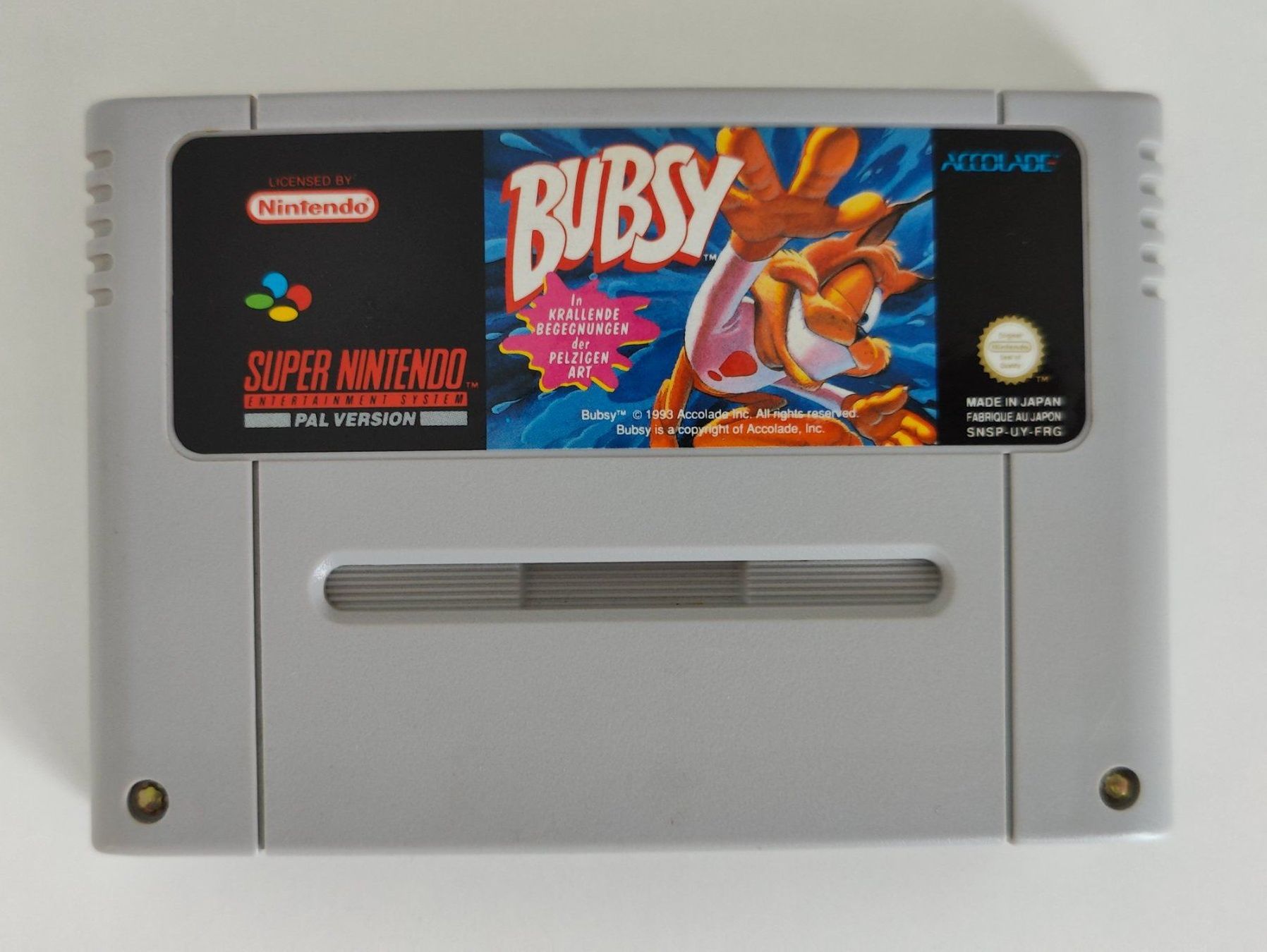 Nintendo Giochi: Bubsy - Super Nintendon SNES – Usato da Dintikon venduto da Nightcom