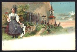 Litho Aescher-Wildkirchli, Appenzellerin
